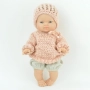 Sweterek wełniany dla lalki miniland 38 cm